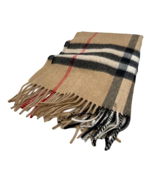 BURBERRY LONDON（バーバリーロンドン）BURBERRY LONDON (バーバリーロンドン) ノバチェックカシミヤマフラー ベージュ 未使用品の古着・服飾アイテム