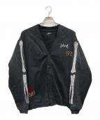 glambグラム）の古着「Cotton Skeleton Cargigan」｜グレー