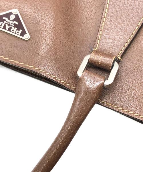 PRADA（プラダ）PRADA (プラダ) レザートートバッグ ブラウン サイズ:下記参照の古着・服飾アイテム