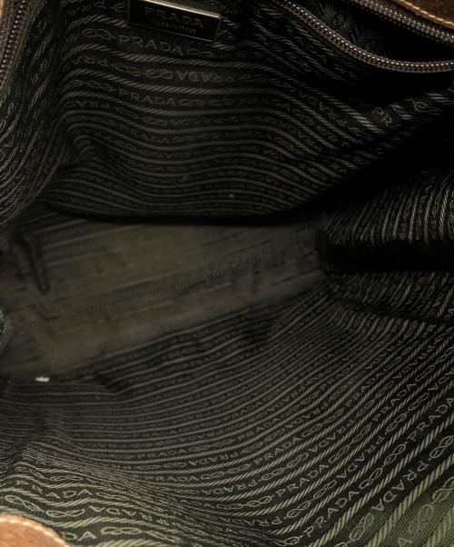 PRADA（プラダ）PRADA (プラダ) レザートートバッグ ブラウン サイズ:下記参照の古着・服飾アイテム