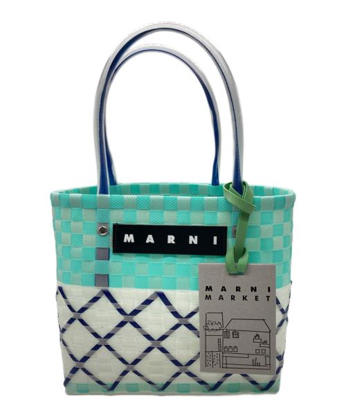 MARNI（マルニ）MARNI (マルニ) トランスペアレントバスケットバッグ ブルー サイズ:下記参照の古着・服飾アイテム