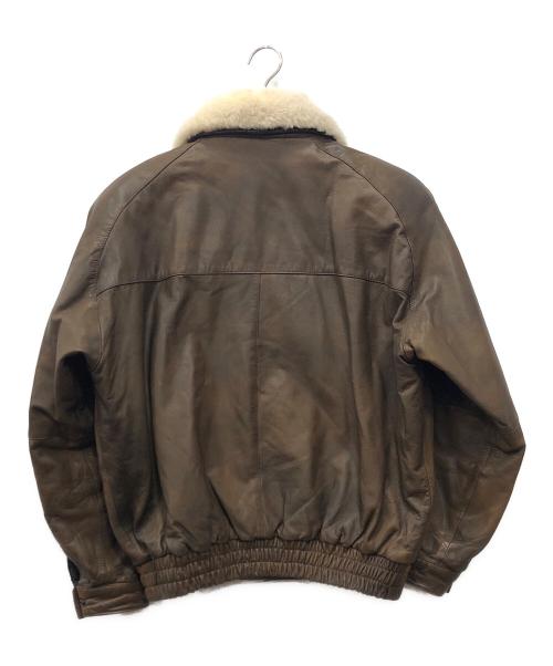 ZUFOLO（ズフォロ）ZUFOLO (ズフォロ) G-1フライトジャケット ブラウン サイズ:LLの古着・服飾アイテム