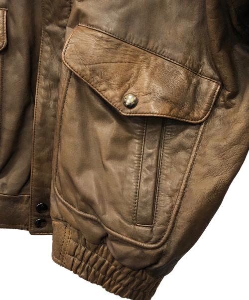 ZUFOLO（ズフォロ）ZUFOLO (ズフォロ) G-1フライトジャケット ブラウン サイズ:LLの古着・服飾アイテム