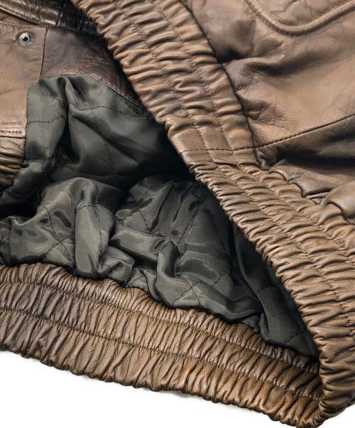 ZUFOLO（ズフォロ）ZUFOLO (ズフォロ) G-1フライトジャケット ブラウン サイズ:LLの古着・服飾アイテム