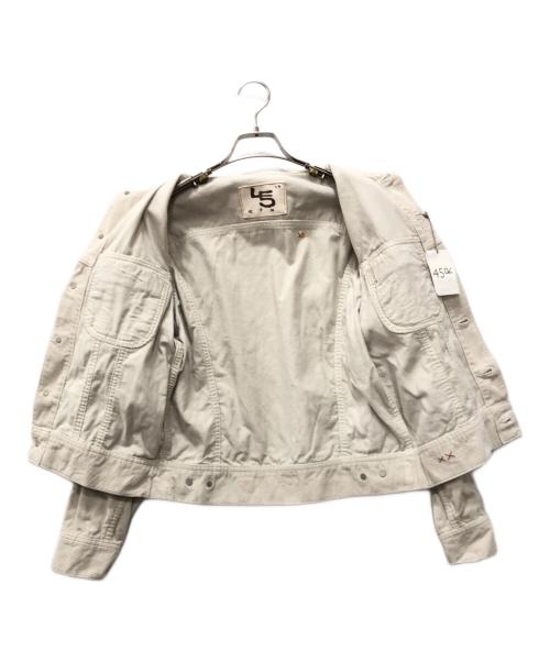 45rpm（45アールピーエム）45rpm (45アールピーエム) 12ウェルコーデュロイの908山比古比女ジャンコーデュロイジャケット ベージュ サイズ:02の古着・服飾アイテム