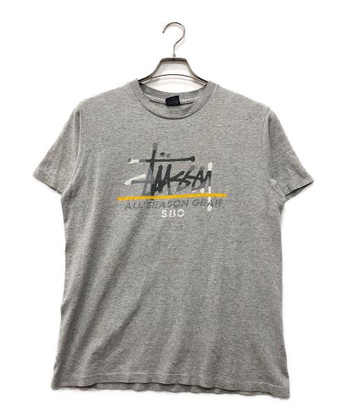 stussy（ステューシー）stussy (ステューシー) プリントTシャツ グレー サイズ:Mの古着・服飾アイテム