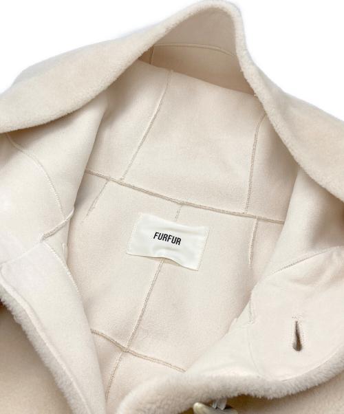 furfur（ファーファー）furfur (ファーファー) ボアダッフルコート ホワイト サイズ:Fの古着・服飾アイテム