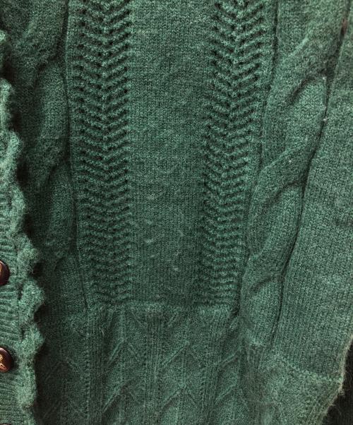 Vivienne Westwood（ヴィヴィアンウエストウッド）Vivienne Westwood (ヴィヴィアンウエストウッド) オーブ刺繍カーディガン グリーン サイズ:Lの古着・服飾アイテム