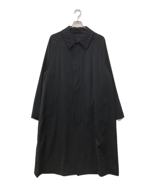 COMOLI（コモリ）COMOLI (コモリ) ウールギャババルカラーコート ブラック サイズ:2の古着・服飾アイテム