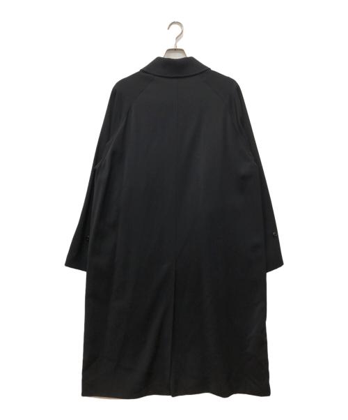 COMOLI（コモリ）COMOLI (コモリ) ウールギャババルカラーコート ブラック サイズ:2の古着・服飾アイテム