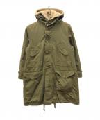RALPH LAURENラルフローレン）の古着「ライナー付フーデッドコート」｜カーキ