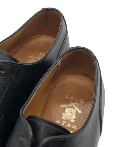 三陽山長（サンヨウヤマチョウ）三陽山長 (サンヨウヤマチョウ) Uチップシューズ ブラック サイズ:7 1/2の古着・服飾アイテム