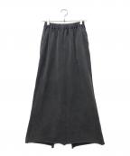 FRAMeWORKフレームワーク）の古着「ウェットオゾン加工スカート」｜ブラック