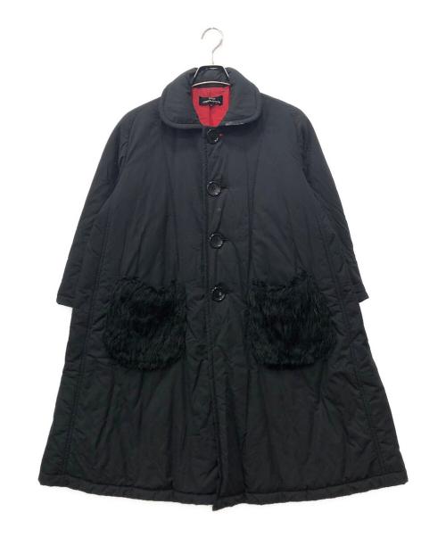 tricot COMME des GARCONS（トリココムデギャルソン）tricot COMME des GARCONS (トリココムデギャルソン) 中綿 丸襟 コート ブラック サイズ:Sの古着・服飾アイテム