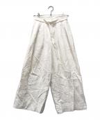 deresデレス）の古着「11th Linen Pants」｜ホワイト