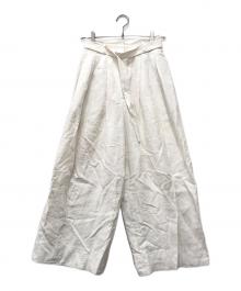 deres（デレス）の古着「11th Linen Pants」｜ホワイト