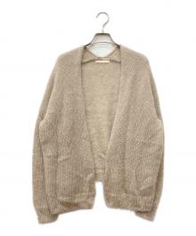 evam eva（エヴァムエヴァ）の古着「mohair silk cardigan」｜ベージュ