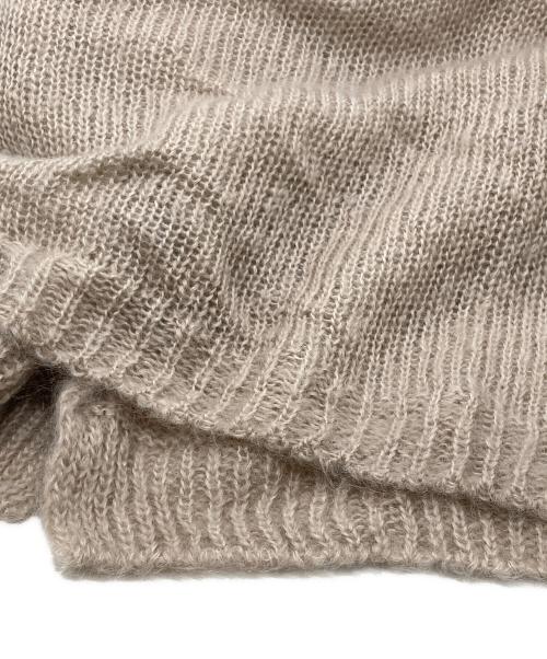 evam eva（エヴァムエヴァ）evam eva (エヴァムエヴァ) mohair silk cardigan ベージュ サイズ:下記参照の古着・服飾アイテム