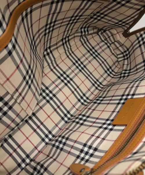BURBERRY（バーバリー）BURBERRY (バーバリー) 裏ノバチェックハンドバッグ ブラウン サイズ:下記参照の古着・服飾アイテム