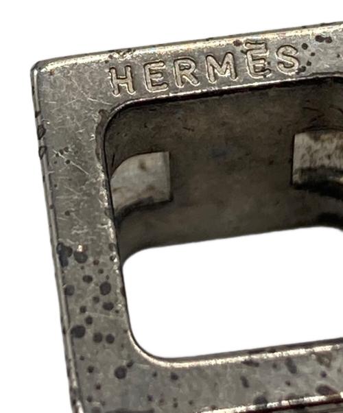 HERMES（エルメス）HERMES (エルメス) Hロゴネックレス オレンジの古着・服飾アイテム