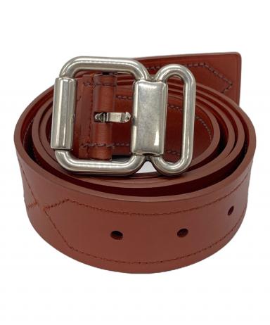 中古・古着通販】PRADA (プラダ) ステッチレザーベルト ブラウン 中古・古着通販】PRADA (プラダ) ステッチレザーベルト ブラウン