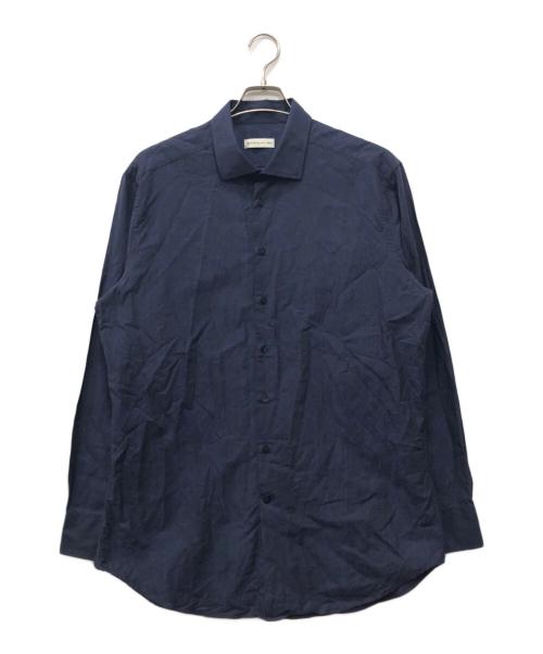 ETRO（エトロ）ETRO (エトロ) ペイズリー柄シャツ ネイビー サイズ:44の古着・服飾アイテム