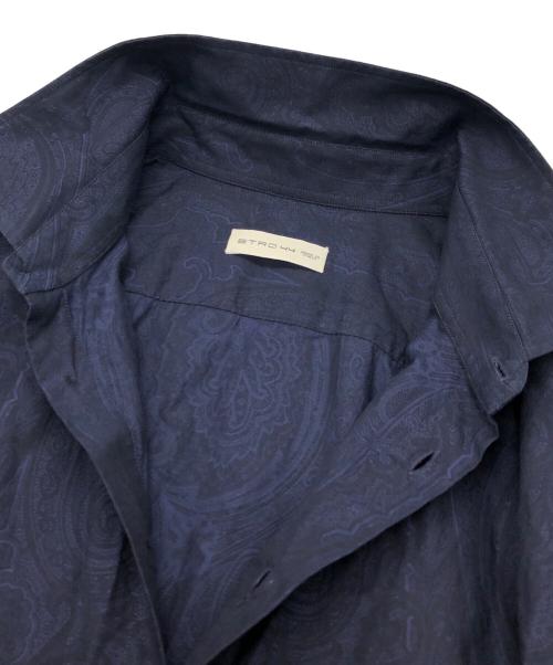ETRO（エトロ）ETRO (エトロ) ペイズリー柄シャツ ネイビー サイズ:44の古着・服飾アイテム