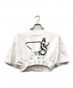 PRADAプラダ）の古着「半袖プリントスウェット」｜ホワイト