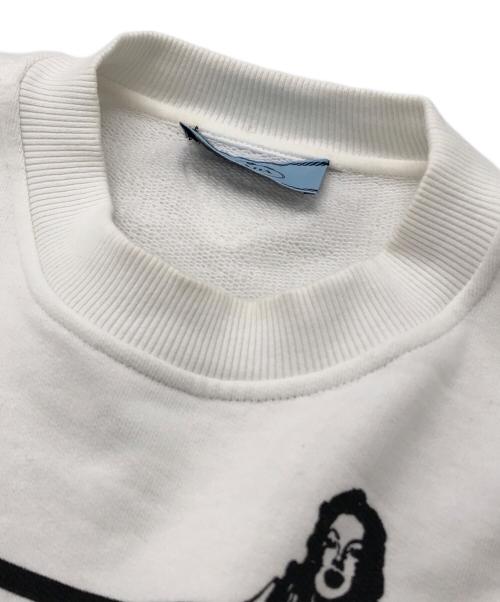 PRADA（プラダ）PRADA (プラダ) 半袖プリントスウェット ホワイト サイズ:Sの古着・服飾アイテム