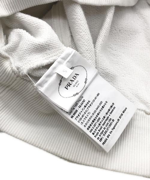 PRADA（プラダ）PRADA (プラダ) 半袖プリントスウェット ホワイト サイズ:Sの古着・服飾アイテム