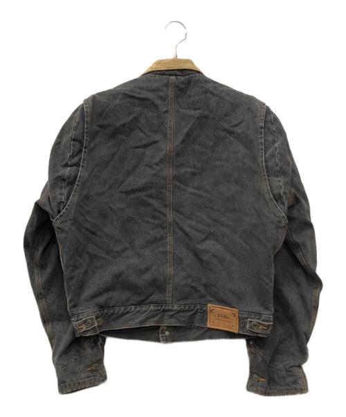 POLO RALPH LAUREN（ポロ・ラルフローレン）POLO RALPH LAUREN (ポロ・ラルフローレン) ブランケット地ブラックデニムジャケット グレー サイズ:Mの古着・服飾アイテム