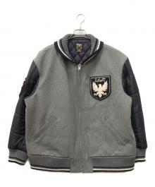 Schott（ショット）の古着「アワードスタジャン」｜グレー