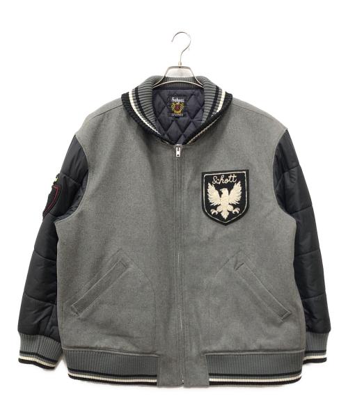 Schott（ショット）Schott (ショット) アワードスタジャン グレー サイズ:3Lの古着・服飾アイテム