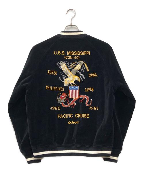 Schott（ショット）Schott (ショット) Souvenir Jacket ブラック サイズ:Lの古着・服飾アイテム