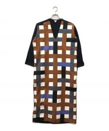 Dhal（ダル）の古着「MATSURI V-neck Snap Onepiece」｜ネイビー