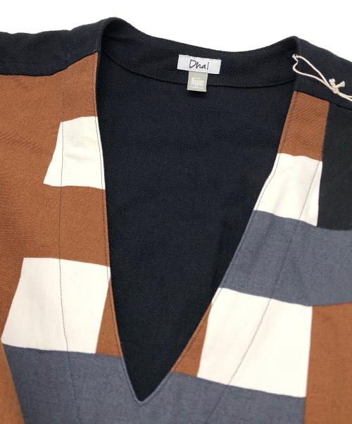 Dhal（ダル）dhal (ダル) MATSURI V-neck Snap Onepiece ネイビー サイズ:ONEの古着・服飾アイテム