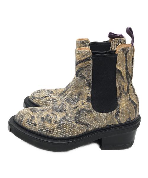 Eytys（エイティーズ）Eytys (エイティーズ) パイソンサイドゴアブーツ ベージュ サイズ:25.8cmの古着・服飾アイテム