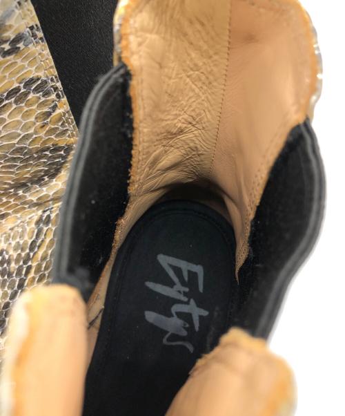 Eytys（エイティーズ）Eytys (エイティーズ) パイソンサイドゴアブーツ ベージュ サイズ:25.8cmの古着・服飾アイテム