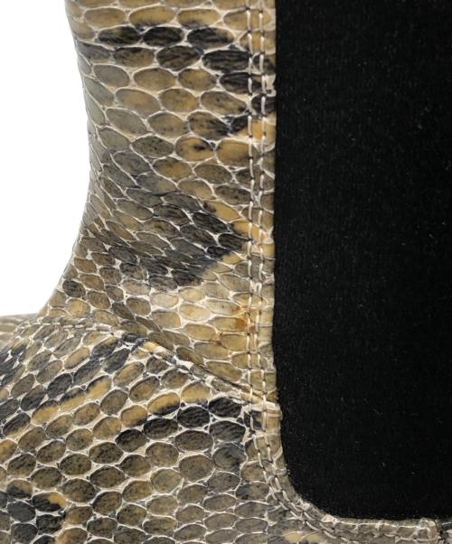 Eytys（エイティーズ）Eytys (エイティーズ) パイソンサイドゴアブーツ ベージュ サイズ:25.8cmの古着・服飾アイテム