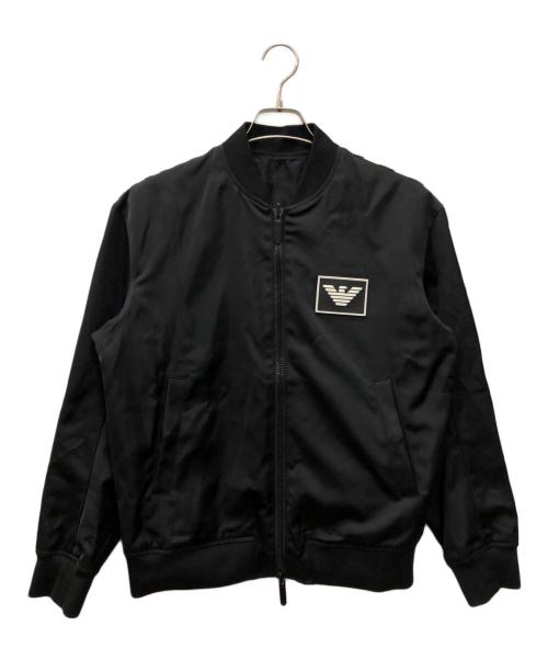 EMPORIO ARMANI（エンポリオ アルマーニ）EMPORIO ARMANI (エンポリオアルマーニ) ブルゾン ブラック サイズ:46の古着・服飾アイテム