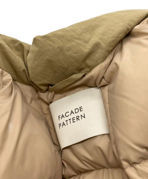 FACADE PATTERN（ファサードパターン）FACADE PATTERN (ファサードパターン) Volume puffer goose down padding dust ベージュ サイズ:Sの古着・服飾アイテム