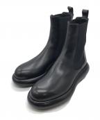 JIL SANDERジルサンダー）の古着「サイドゴアブーツ」｜ブラック