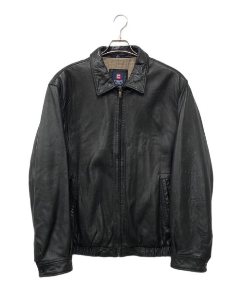 CHAPS RALPH LAUREN（チャップス ラルフローレン）CHAPS RALPH LAUREN (チャップス ラルフローレン) レザージャケット ブラック サイズ:XLの古着・服飾アイテム