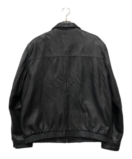 CHAPS RALPH LAUREN（チャップス ラルフローレン）CHAPS RALPH LAUREN (チャップス ラルフローレン) レザージャケット ブラック サイズ:XLの古着・服飾アイテム