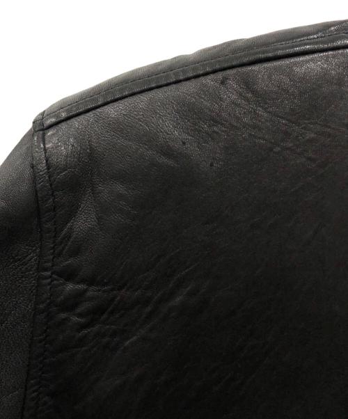 CHAPS RALPH LAUREN（チャップス ラルフローレン）CHAPS RALPH LAUREN (チャップス ラルフローレン) レザージャケット ブラック サイズ:XLの古着・服飾アイテム