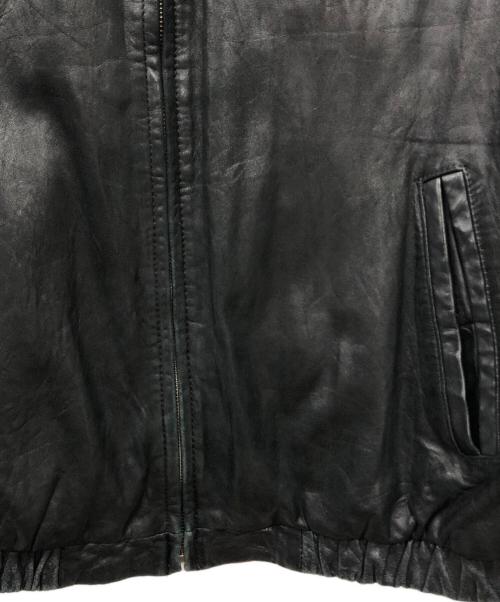 CHAPS RALPH LAUREN（チャップス ラルフローレン）CHAPS RALPH LAUREN (チャップス ラルフローレン) レザージャケット ブラック サイズ:XLの古着・服飾アイテム