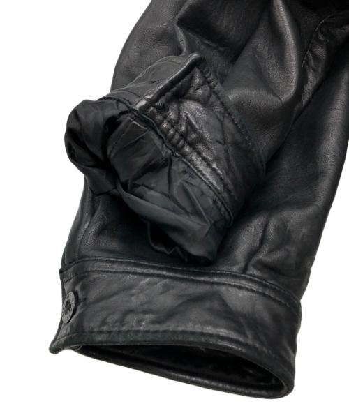 CHAPS RALPH LAUREN（チャップス ラルフローレン）CHAPS RALPH LAUREN (チャップス ラルフローレン) レザージャケット ブラック サイズ:XLの古着・服飾アイテム