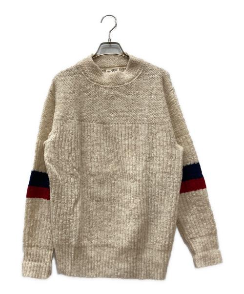 45R（フォーティファイブ・アール）45R (フォーティファイブ・アール) シェットランドニットの908リブモックネックセーター ベージュ サイズ:2の古着・服飾アイテム