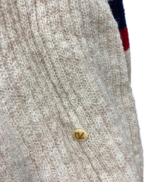 45R（フォーティファイブ・アール）45R (フォーティファイブ・アール) シェットランドニットの908リブモックネックセーター ベージュ サイズ:2の古着・服飾アイテム