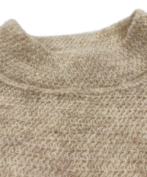 45R（フォーティファイブ・アール）45R (フォーティファイブ・アール) シェットランドニットの908リブモックネックセーター ベージュ サイズ:2の古着・服飾アイテム